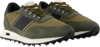 Philippe Model Mens Tour Low Sneaker Green Calfskin