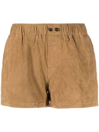 Zadig&Voltaire Suède shorts - Bruin