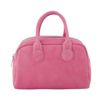 Marge Sherwood Soft Bowling Bag - Dames - Handtassen - Roze - ONE Size - Su&egrave;de - Tassen