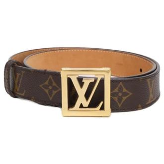 Louis Vuitton Pre-owned Belts, male, Brown, Size: ONE SIZE Pre-owned Vintage Canvas Belt