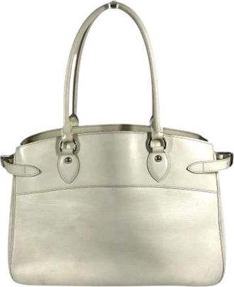 Louis Vuitton Pre-owned Vintage Schoudertas Tote - Dames - Vintage Handtas - Wit - ONE Size - Leer - Vintage