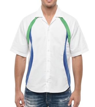 Dsquared2 White Regular Color Block Shirt