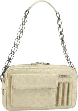 Louis Vuitton Pre-owned Shoulder Bags, female, Yellow, Size: ONE SIZE Pre-owned Vintage Monogram Shoulder Bag