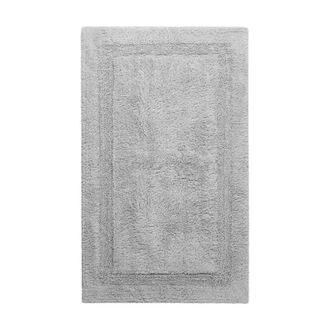 Wecon Home Alfombra de ba&ntilde;o gris claro de algod&oacute;n 60x100