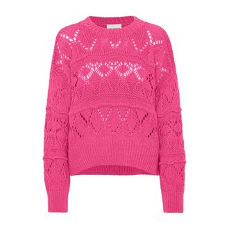 Americandreams Americandreams, Truien & Vesten, Dames, Roze, S, Katoen, Neonroze katoenen trui