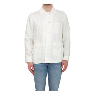 HUGO BOSS Heren, Jassen, Wit, Maat: XL Linnen
