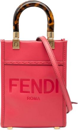Fendi Pre-owned Handbags, female, Pink, Size: ONE SIZE Pre-owned Mini Leather Shopping Bag