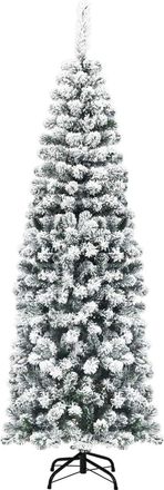 Costway Costway &Aacute;rbol De Navidad Artificial Con Soporte De Metal,agujas De Pvc Y Decorativa Nieve Para Hogar Oficina Fiesta Altura De 180cm