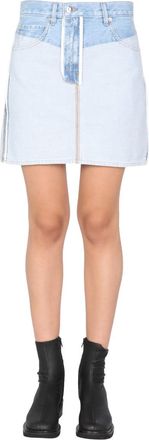 Helmut Lang Revers Denim Skirt