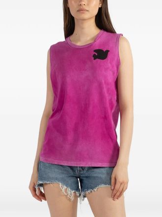 Freecity cutoff logo tank top - Roze