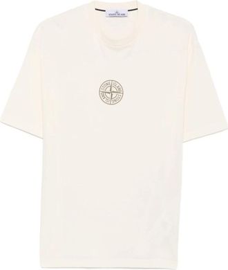 Stone Island T-shirts en Poloshirts - Heren - T-shirts - Beige - XL - Tops