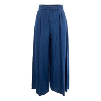 Max Mara Wide Jeans, female, Blue, Size: 2XS Wide Jeans