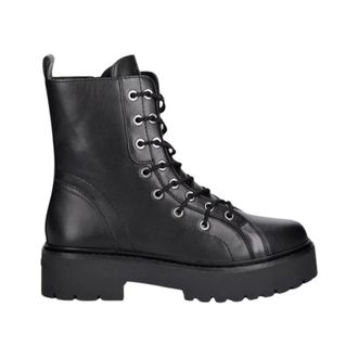 Pinko Pinko - Veterlaarzen - Dames - Schoenen - Zwart - Maat: 38 EU Zijde