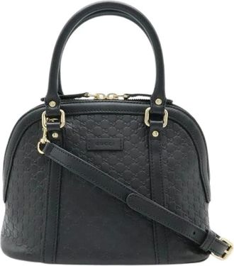 Gucci Pre-owned Handbags, female, Black, Size: ONE SIZE Pre-owned Vintage Handbag