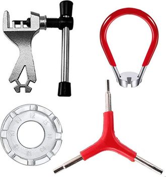 OEM Juego De 4 Llaves Para Radios De Bicicleta, Llave Tensora De Cadena En Forma De Y, Llave Universal Para Radios De Acero Forjado, Llave Para Ruedas De 