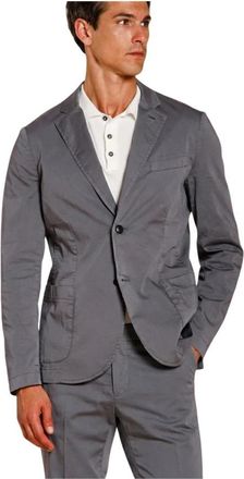 Mason's Da Vinci Travel Blazer - Heren - Blazers - Blauw - L - Katoen - Jassen