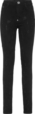Philipp Plein Dames, Jeans, Zwart, Maat: W27 Katoen