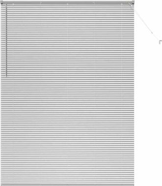 vidaXL Window Blind with Curtains Manual Silver Aluminium Vidaxl