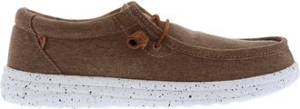 Lamofootwear Mens Paul Canvas Deck Shoe In Khaki