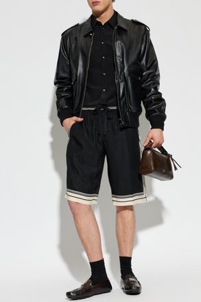Dolce & Gabbana Silk Shirt, Mens, Black