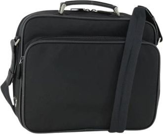 Prada Pre-owned Vintage Nylon Schoudertas - Dames - Vintage Schoudertas - Zwart - ONE Size - Nylon - Vintage