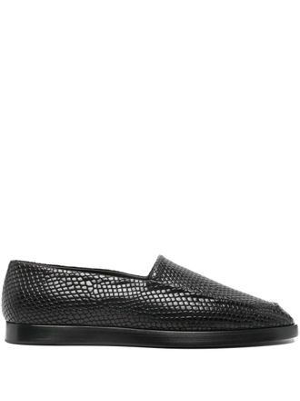 Fear of God embossed loafers - men - Calf Leather/Calf Leather/Calf Leather - 43 - Black