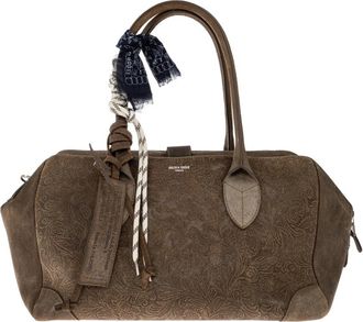 Golden Goose Vita Medium Leren Tas - Dames - Handtassen - Bruin - ONE Size - Katoen - Tassen