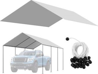 OEM Toldo De Repuesto Para Cochera De 6 X 3,43 M, Carpa De Garaje Para Coche Tela De Polietileno Resistente A Los Rayos Uv, Para Cubrir Veh&iacute;culos, Maquina