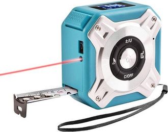 OEM Cinta M&eacute;trica 3 1: Medidor Distancia M&eacute;trica 4, 8 Metros, Recargable, M&eacute;trica 40 Metros, Datos, Azul