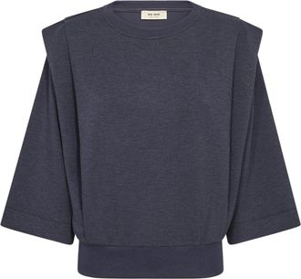 Mos Mosh MMGAbel Crew Neck Sweat - Dames - Sweatshirts - Blauw - XL - Hoodies & sweatvesten