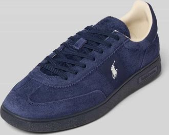 Polo Ralph Lauren Sneaker mit Label-Stitching in Dunkelblau, Größe 40