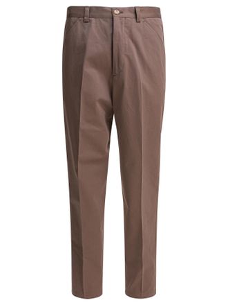Brunello Cucinelli Brunello Cucinelli Mens Beige Cotton Trousers - Brown - Size EU 50 (Mens)