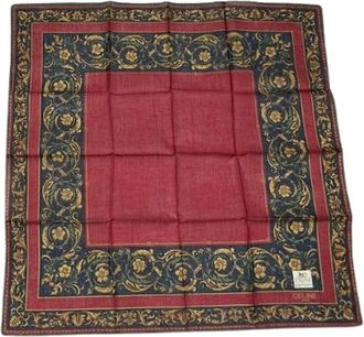 Celine Pre-owned Scarves, female, Red, Size: ONE SIZE Pre-owned Silk Scarf
