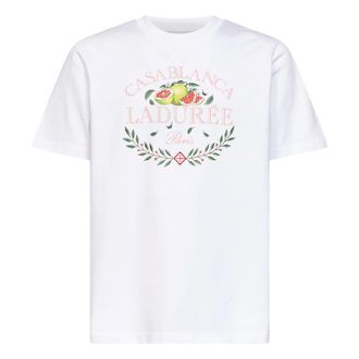 Casablanca Short Sleeve T-Shirt - male - Casablanca - T-Shirts - White - 2XL - Tops