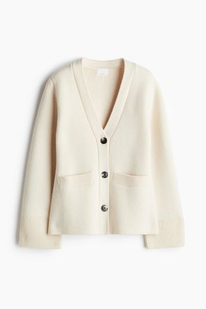 H&M Cardigan aus Wolle - White