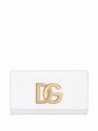 Dolce & Gabbana 3.5 leather clutch bag - White