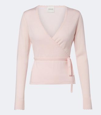 Poss&eacute; Maisie wool wrap top