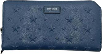 Jimmy Choo London Pre-owned Long Wallet (Bi-fold) - Dames - Vintage Accessoires - Blauw - ONE Size - Vintage
