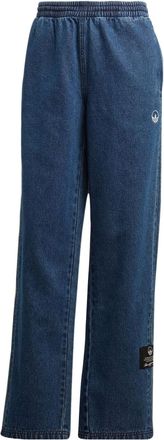 adidas (WMNS) adidas Mid Waist Denim Pants Asia Sizing Blue HL9058