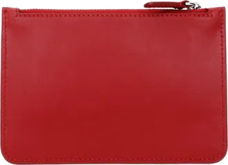 Courr&egrave;ges Leather Coin Purse - Red