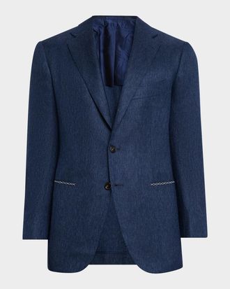 Cesare Attolini Mens Textured Cashmere Jacket