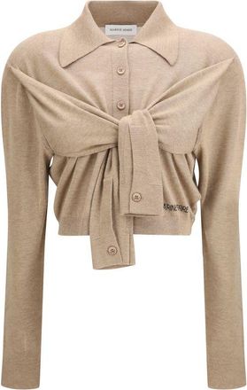 Marine Serre Viscose Womens Cardigan