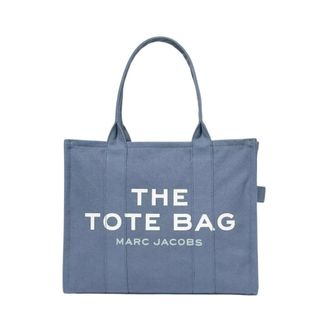 Marc Jacobs Tote Bags, female, Blue, Size: ONE SIZE Canvas Large Tote