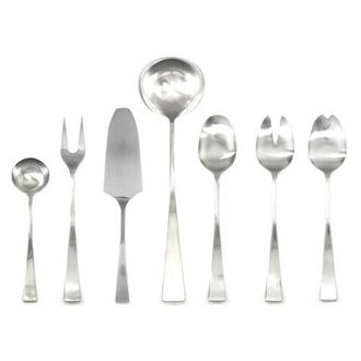 Mepra Italia Serving Set - 7 Pieces in Ice Silver at Nordstrom