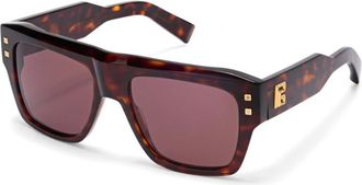 Balmain Sunglasses, female, Brown, Size: 56 MM B Sunglasses