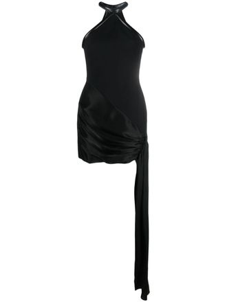 DAVID KOMA Mouwloze mini-jurk - Zwart