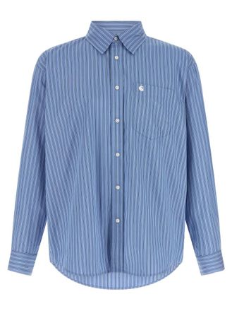 Carhartt Work in Progress Blue Regular Stripes Shirt