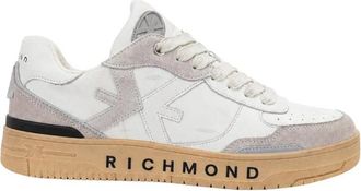 John Richmond Echte Su&egrave;de Sneakers - Heren - Sneakers - Wit - 42 EU - Su&egrave;de - Schoenen