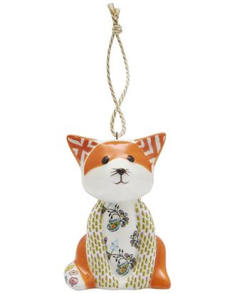 Spode Kit Kemp Patchwork Tally Ho Fox Ornament