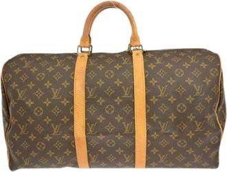 Louis Vuitton Vintage, unisex, Bruin, ONE Size, Pre-owned Canvas Weekendtas